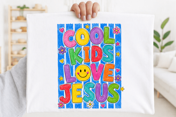 Cool Kids Love Jesus PNG: A Design Asset for Faith-Based Brands