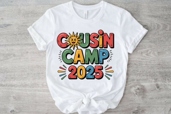 Cousin Camp 2025: Retro Sunset Vibes for Summer Designs