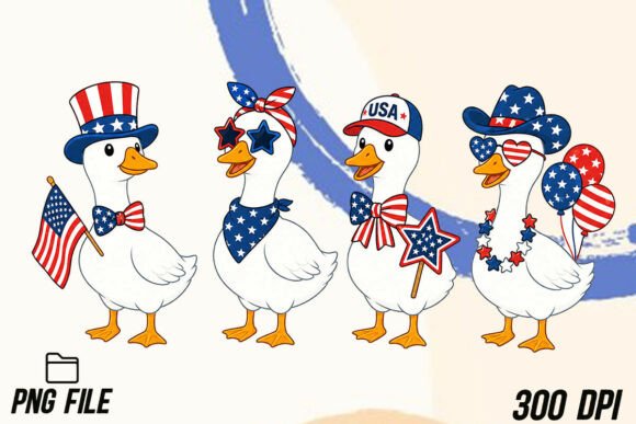 Fun & Festive: The Patriotic Goose Set for 4th of July