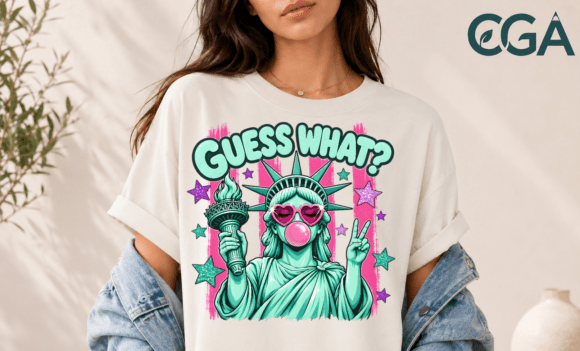 Guess What Statue of Liberty PNG: A Playful Patriotic Design Asset