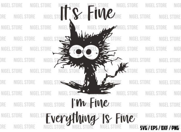 I'm Fine Cat SVG: Halloween SVG Designs for Every Crafter